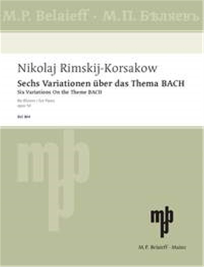 Six Variations on the theme B A C H op. 10